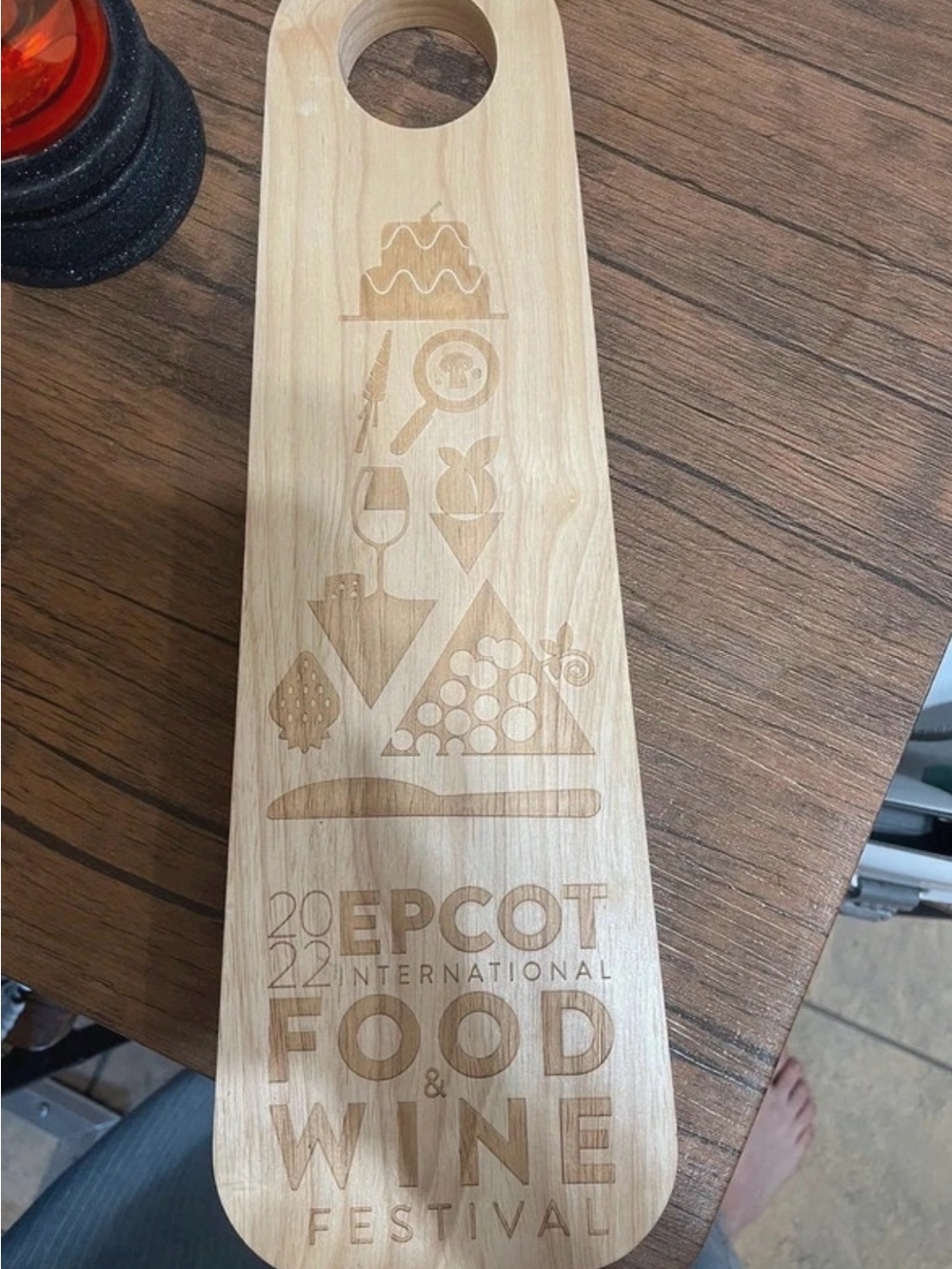 NWOT Disney World Parks Epcot Food & Wine Festival 2022 Bamboo Serving Board